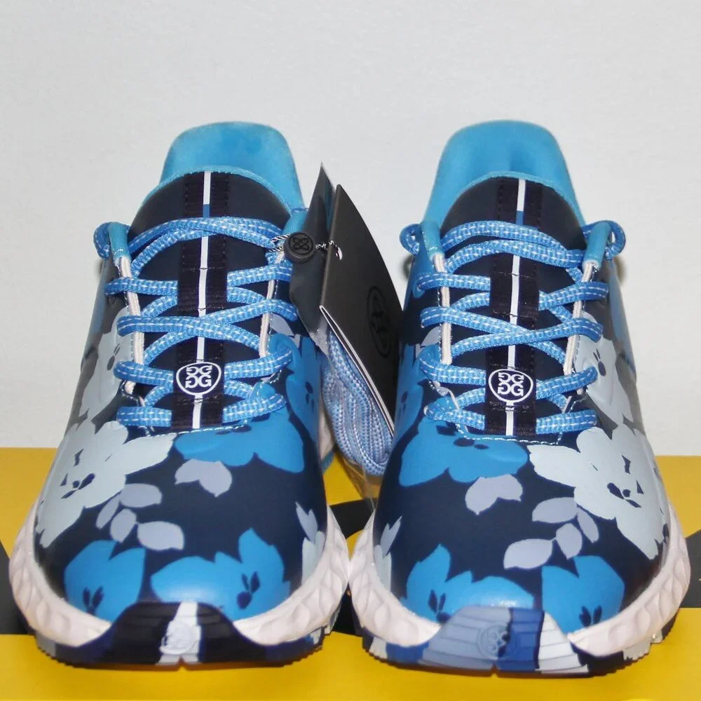 G/FORE MG4+ Golf Shoes Blue Floral Womens 7 Waterproof